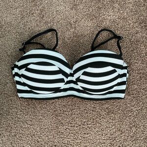 Black and white swimsuit top